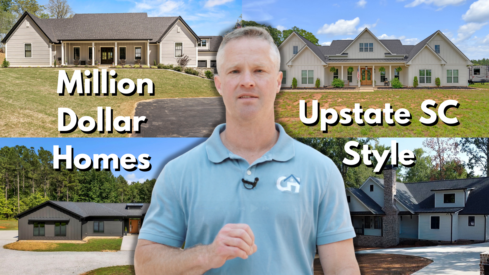 Luxury home in Upstate South Carolina featuring custom finishes, acreage, and lakefront living options in Greenville